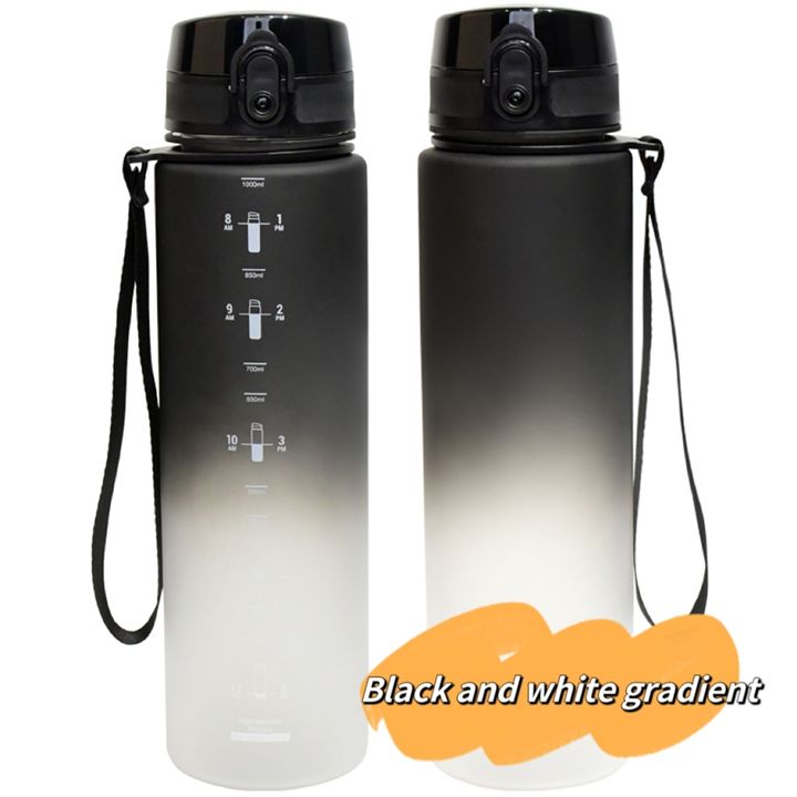 Cheap 1L durable Large Capacity BPA Free Tritan Sport water Bottle with motivational time marker and filter Wholesale Trade Supplier
