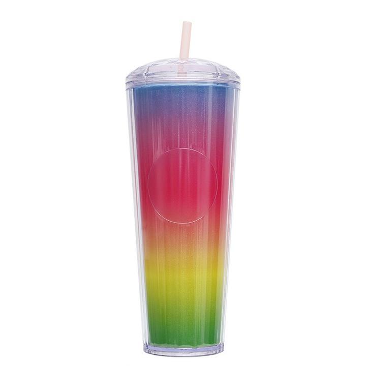Cheap 24oz candy color Drinking cup high quality Double Walled Insulated plastic acrylic tumblers with custom pvc insert Direct Supplier Pricing Custom Solutions