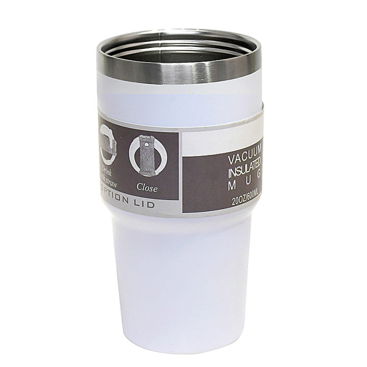 China BSCI Factory 20oz/30oz Double wall Vacuum Insulated stainless steel Tumbler with straw Export Manufacturing Efficiency