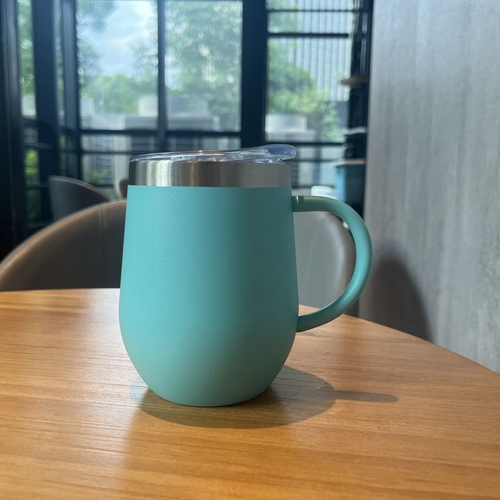 Coffee Mugs Cup Double Wall Wine Tumbler with Lid Egg Shape Stainless Steel CLASSIC Sustainable Vacuum Insulated Travel 14oz Factory-Owned Wholesale Bulk Orders