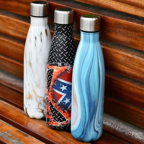 Cola Shape Double Wall Vacuum Seal Metal Custom Thermos Gym Sport Drink Bottle Stainless Steel Insulated Water Bottles