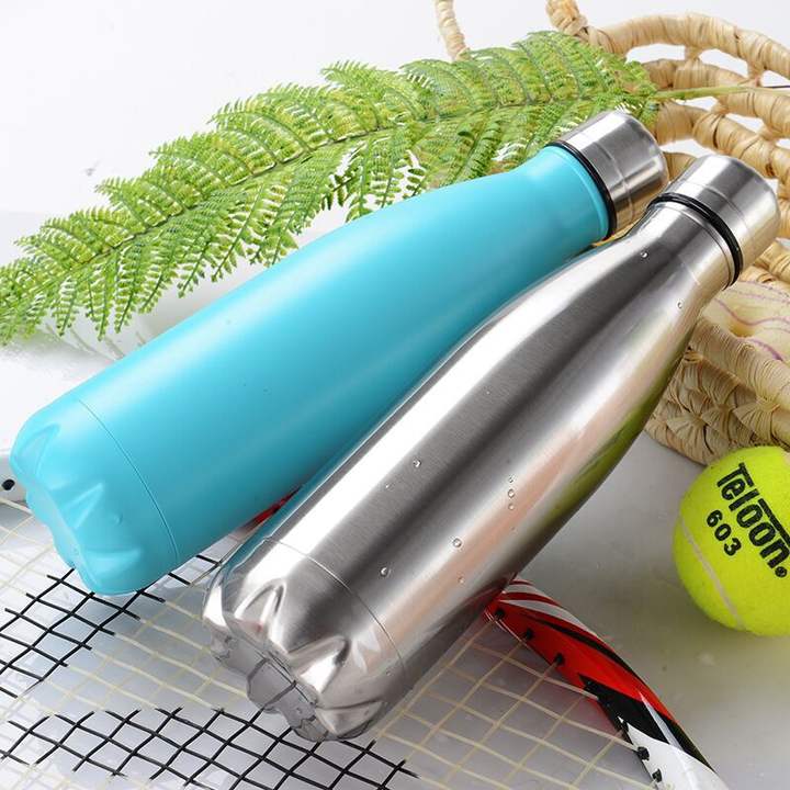 Cola Shape Double Wall Vacuum Seal Metal Custom Thermos Gym Sport Drink Bottle Stainless Steel Insulated Water Bottles