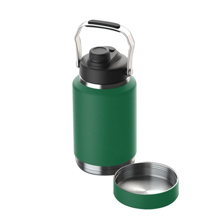 Creative 64oz large capacity wide mouth insulated gallon pot Food Feeder Stainless Steel Water Bottle portable cat and Dog Bowl Contract Manufacturing