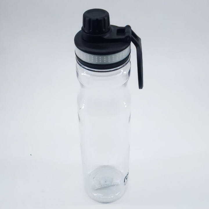 Custom Logo Clear Water Bottles Bpa Free Water Containers Gym Plastic Portable Sport Water Bottles With Handle Lid Discount Wholesale