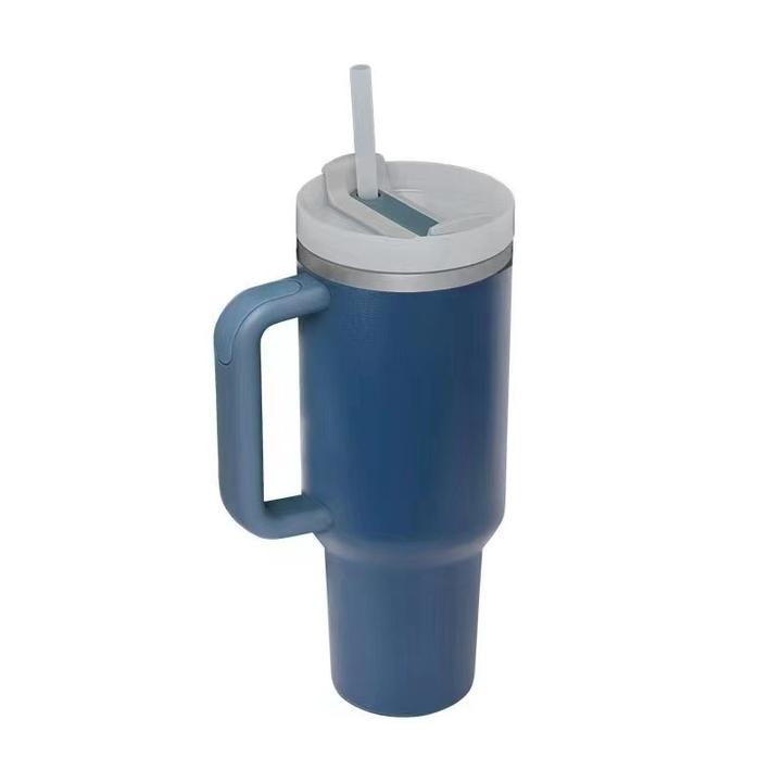 Custom Logo Travels Car Cups Insulated Beer Coffee Mug 40 Oz Tumblers Mugs Drinkware with Handle Stainless Steel Modern with Lid Rapid Production Solutions Wholesale
