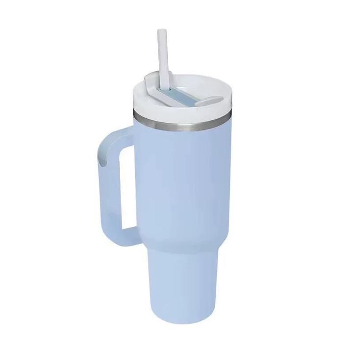Custom Logo Travels Car Cups Insulated Beer Coffee Mug 40 Oz Tumblers Mugs Drinkware with Handle Stainless Steel Modern with Lid Rapid Production Solutions Wholesale