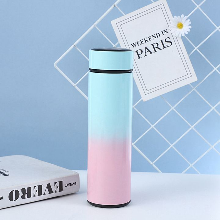 Custom color 480ml Gift bottle Intelligent 304 Stainless Steel LED Temperature Display Smart Thermos water bottle vacuum Flask China OEM Supplier