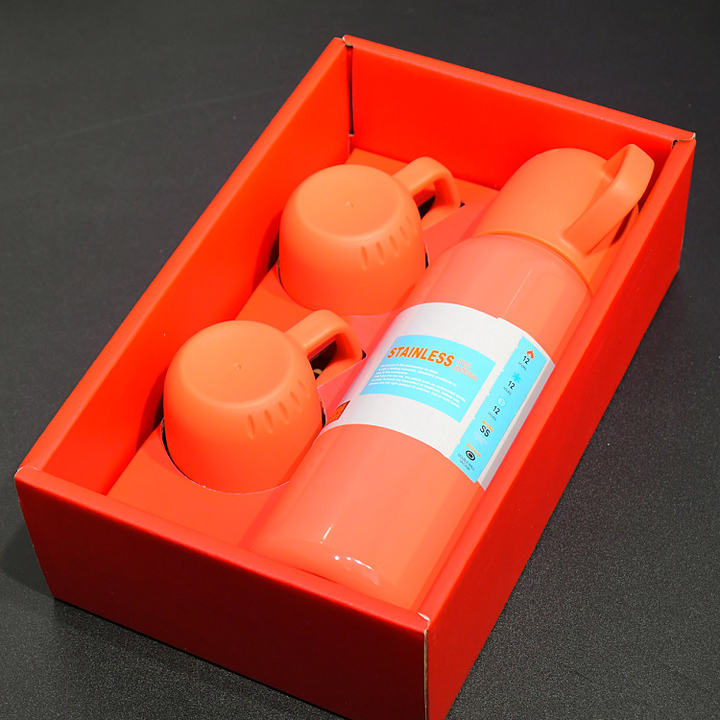 Custom logo Double Wall Colorful Sport travel camping outdoor Thermos Vacuum Flask Set Stainless Steel Vacuum Flask Contract Manufacturing