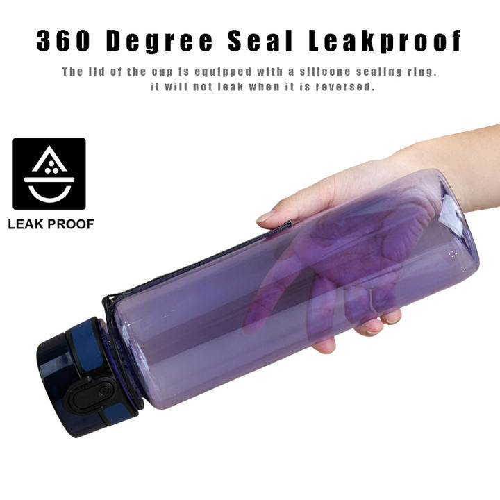 Customize Color and logo 980ml Running Motivational Portable Outdoor Plastic Bpa Free Sports Water Bottles Customized Manufacturing Solutions