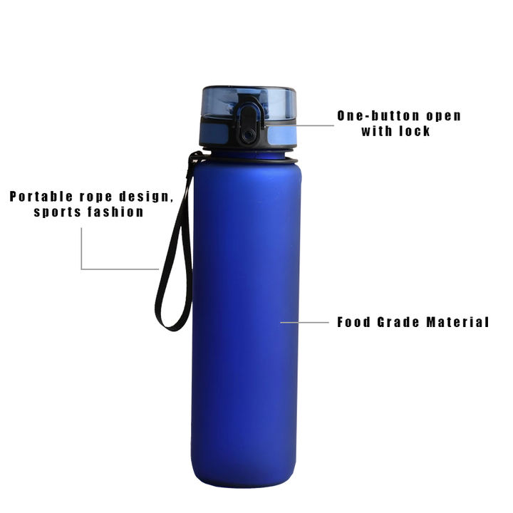 Customize Color and logo 980ml Running Motivational Portable Outdoor Plastic Bpa Free Sports Water Bottles Customized Manufacturing Solutions