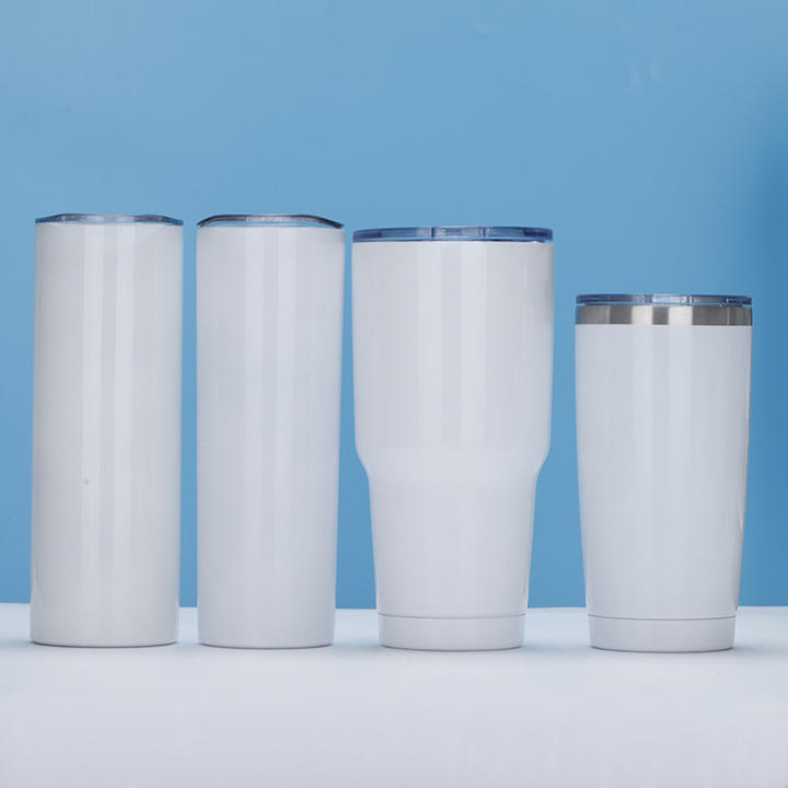 Customize Thermal Sublimation Straight Cups 20oz 30oz Car Mugs Water Cups Travel Drinkware Glass Coffee Mugs 304 Stainless Steel Factory Authorized Wholesale Sourcing