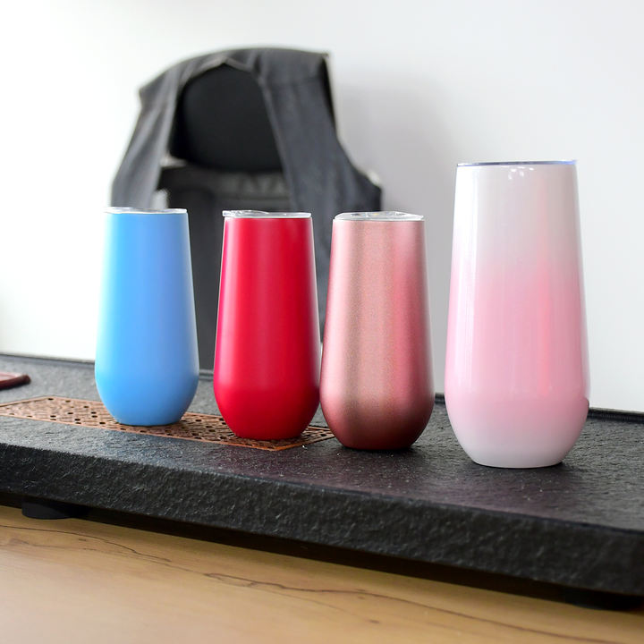 Customized Logo Travel Wine Egg Shape Cup Double Wall Vacuum Insulated Travel tumbler12oz Stainless Steel coffee cup with lid Wholesale Trade Supplier Innovation