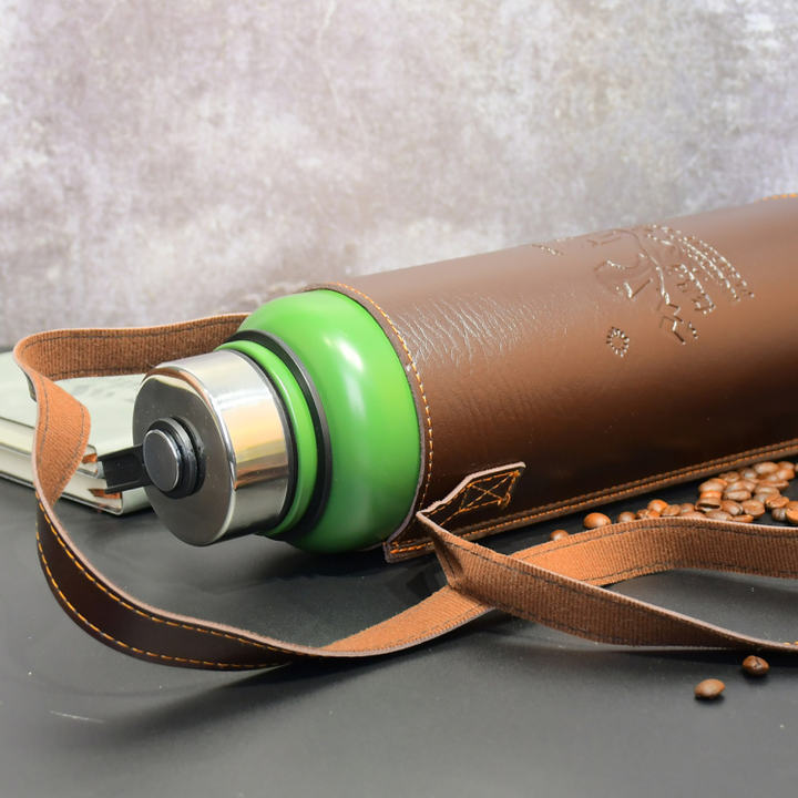 Customized OEM/ODM 1100ml Double Wall Stainless Steel Vacuum Insulated Water Bottle Thermal Flasks  with sleeve and tea infuser Industrial Supplier