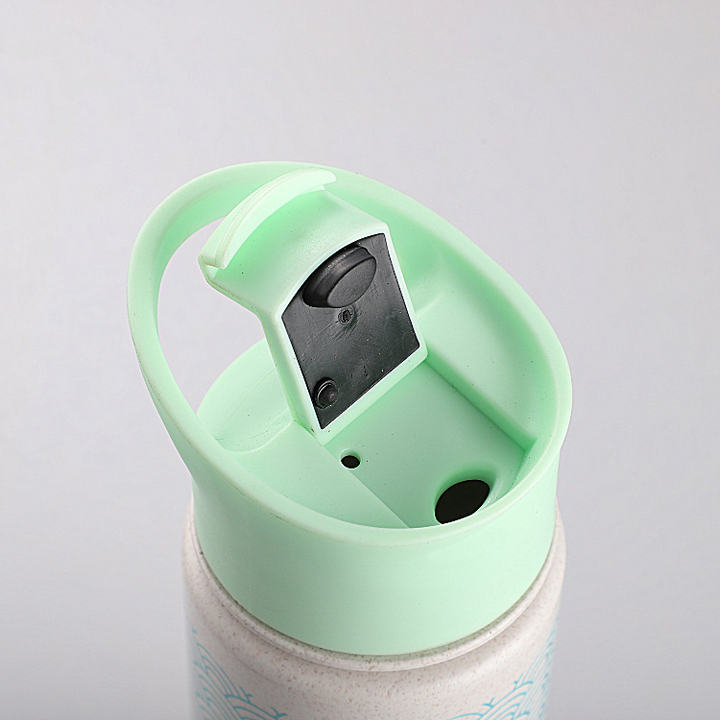 Customized bpa free Leak Proof Lightweight Drinking Bottle 24oz Plastic Portable Wheat Straw  Rice Husk Fiber Water Bottle Industrial Wholesale Pricing