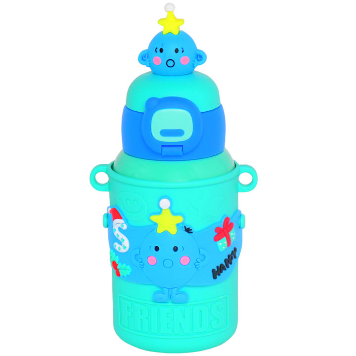 Customized logo and color 450ml  4 colors available cute kids students 304 stainless steel vacuum flask  water bottle Low-Cost Manufacturing Hub