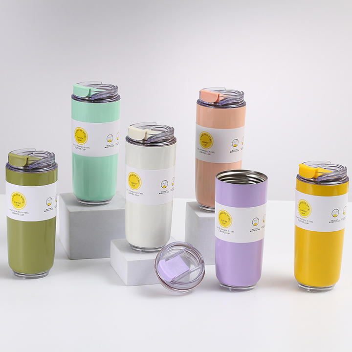 Cute food grade 480ml stainless steel Double wall Skinny coffee cup mug tumbler Efficient Manufacturing Outlet