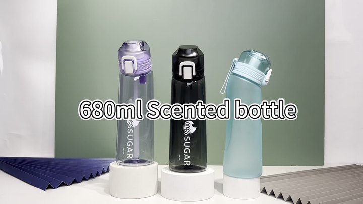 Double Layer Plastic Frosted Water Cup 16OZ Straight Body Can Be Customized Sippy Cup Double Layer Plastic Water Bottle