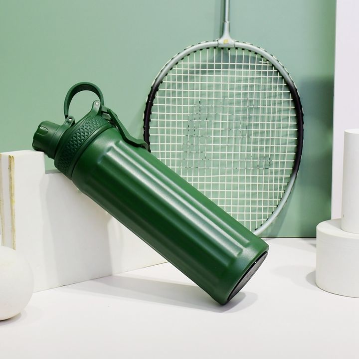 Double wall 17oz/500ml custom color and logo 18/8 Stainless Steel Vacuum Flask with spout lid and portable handle Custom Manufacturing Network