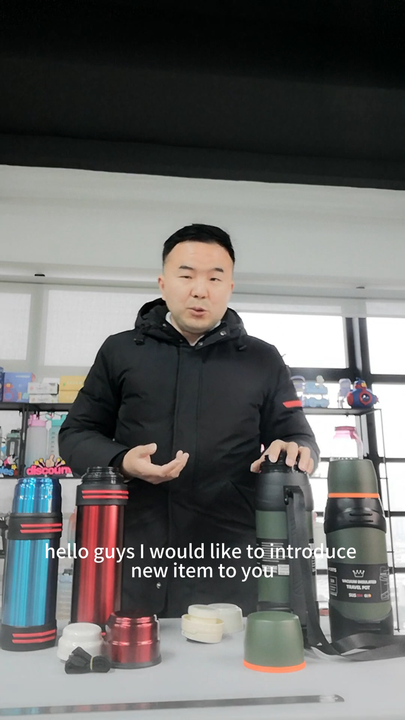 Dual Wall Stainless Steel Vacuum Flask Big Capacity Portable Thermos Outdoor Travel Camping Durable Sport Mugs High Logo China Manufacturing Hub