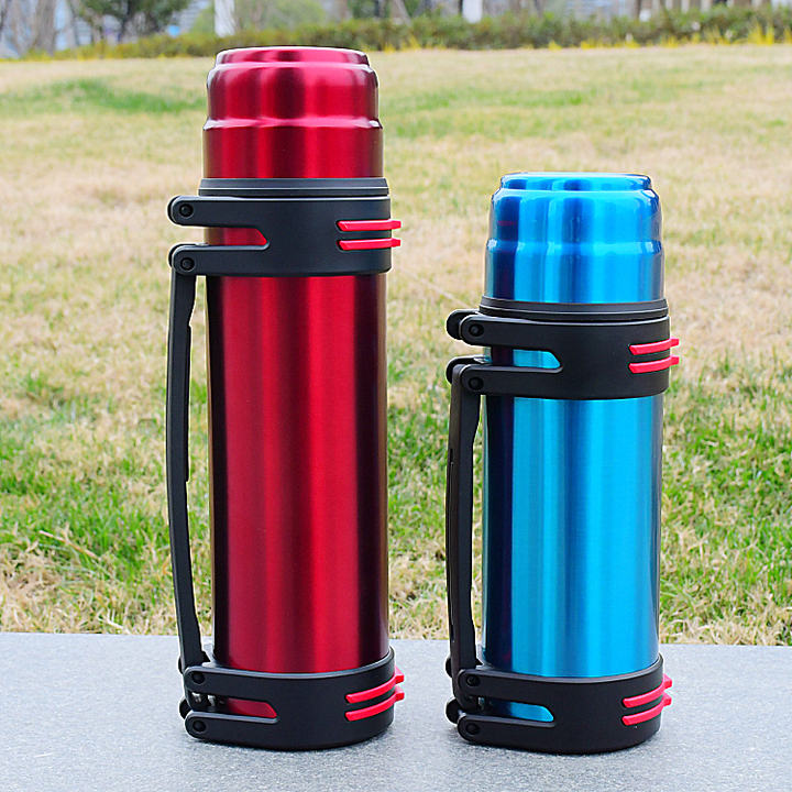 Dual Wall Stainless Steel Vacuum Flask Big Capacity Portable Thermos Outdoor Travel Camping Durable Sport Mugs High Logo China Manufacturing Hub