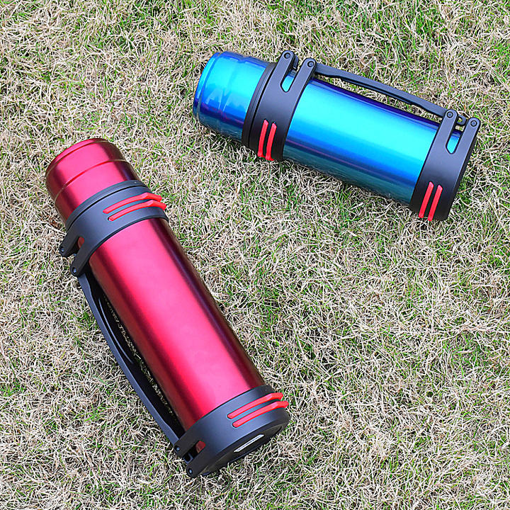 Dual Wall Stainless Steel Vacuum Flask Big Capacity Portable Thermos Outdoor Travel Camping Durable Sport Mugs High Logo China Manufacturing Hub