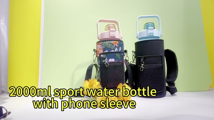 Eco-Friendly 64oz BPA-Free Gym PC Material 2 liter bottle motivational Water Bottles Sport Style Pocket for Carrier Storage Large Order Wholesale Outlet