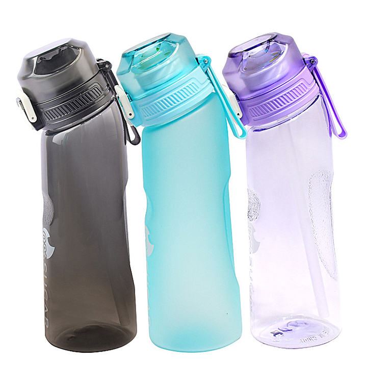 Eco-Friendly 650ml Drinkware BPA-Free Custom Logo New Sport Gym Kids Camping Air Travel Tritan Water Bottle Flavour Pods