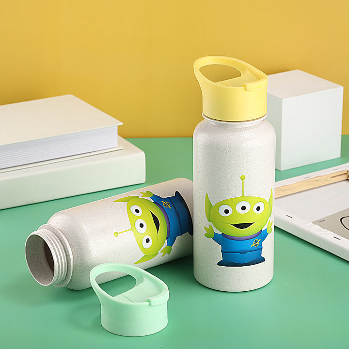 Eco Friendly Biodegradable durable Lightweight multifunction drinking bottle Wheat Straw water bottle with with Lid and handle China Exporter B2B