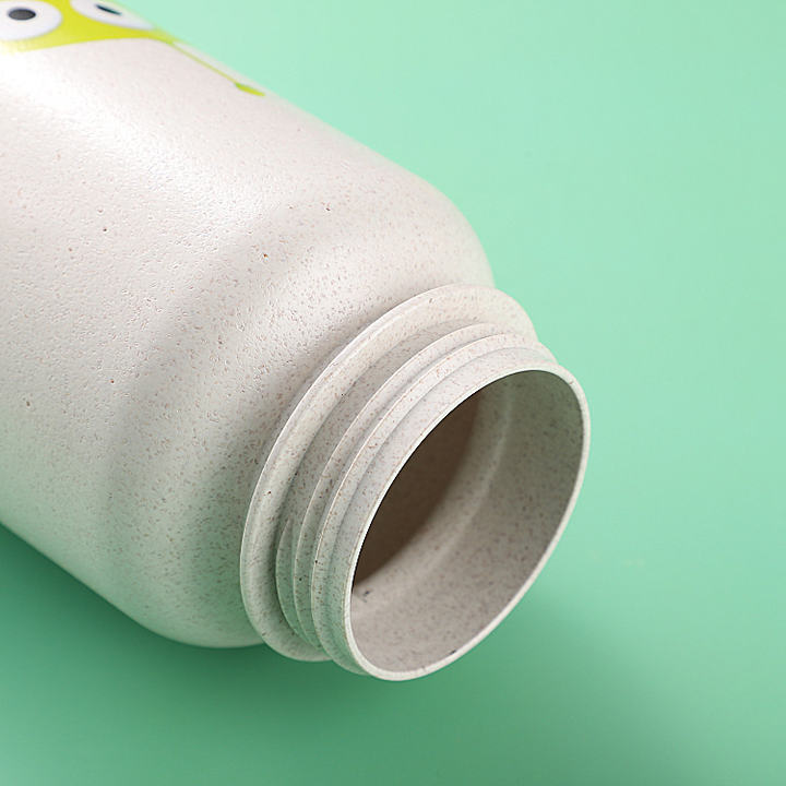 Eco Friendly Biodegradable durable Lightweight multifunction drinking bottle Wheat Straw water bottle with with Lid and handle China Exporter B2B