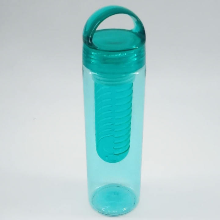 Eco-Friendly transparent food grade plastic water bottle with fruit fuser for camping Mass Market Wholesale