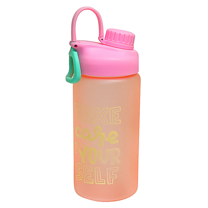 Eco-friendly 1.2L Sport Water Bottle BPA-Free Plastic Lid Portable Strap Handle Direct Drinking Method Leakproof Drinkware Gym