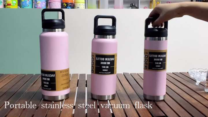 Eco friendly 600ml 800ml 1100ml double layer Durable Leakproof stainless steel  vacuum flasks & insulated thermoses Bottle Factory to Consumer