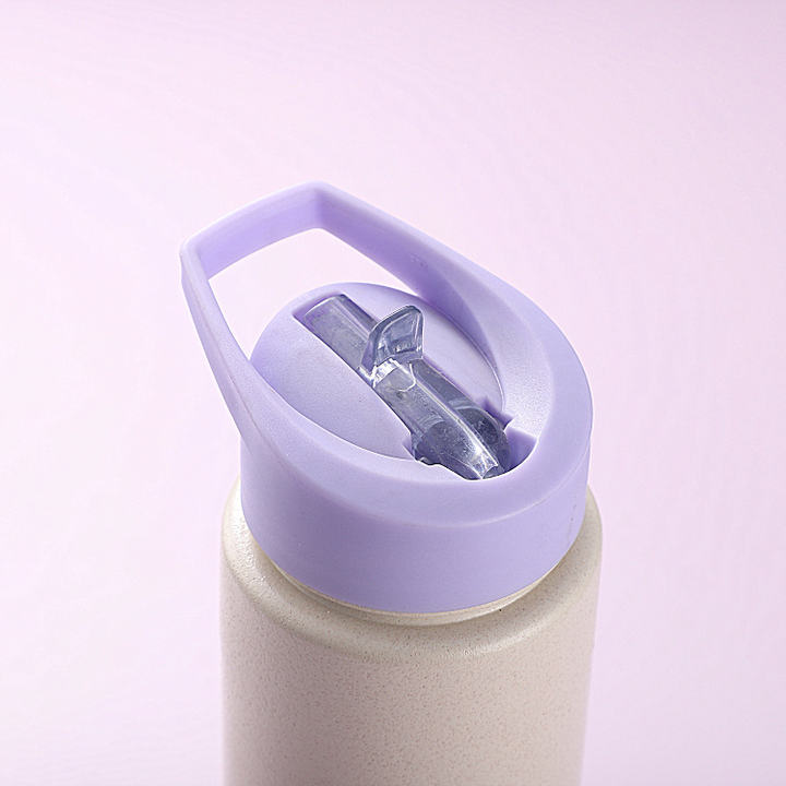 Eco-friendly 700ml portable bpa free sport plastic wheat straw biodegradable material water bottle with custom logo Production Facility Export
