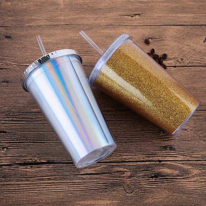 Eco-friendly Bpa Free Plastic Double Wall Cup Pachones Bottle Ice Bottle Water Bottle For Party Custom Factory Production Trade