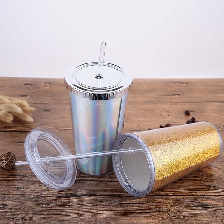 Eco-friendly Bpa Free Plastic Double Wall Cup Pachones Bottle Ice Bottle Water Bottle For Party Custom Factory Production Trade