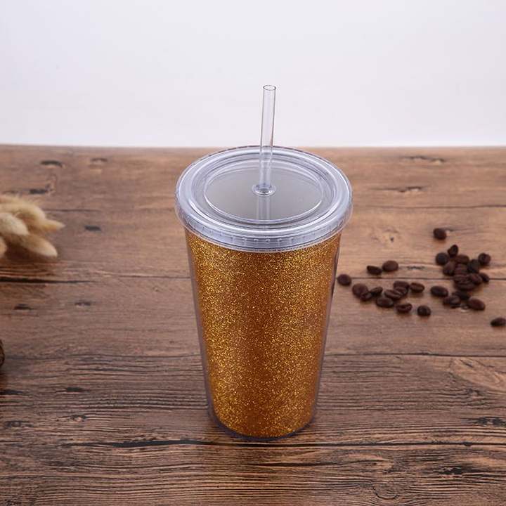 Eco-friendly Bpa Free Plastic Double Wall Cup Pachones Bottle Ice Bottle Water Bottle For Party Custom Factory Production Trade