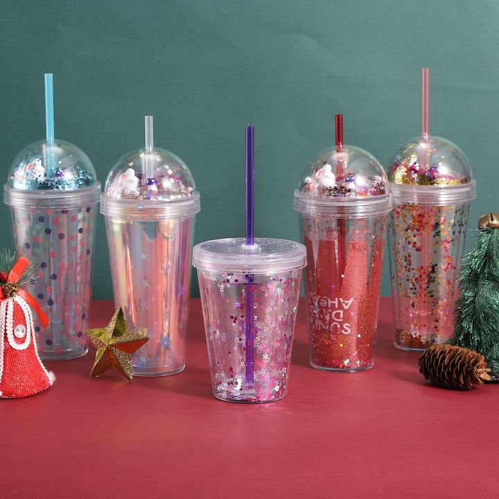 Eco-friendly Bpa Free Plastic Double Wall Cup Pachones Bottle Ice Bottle Water Bottle For Party Custom Factory Production Trade