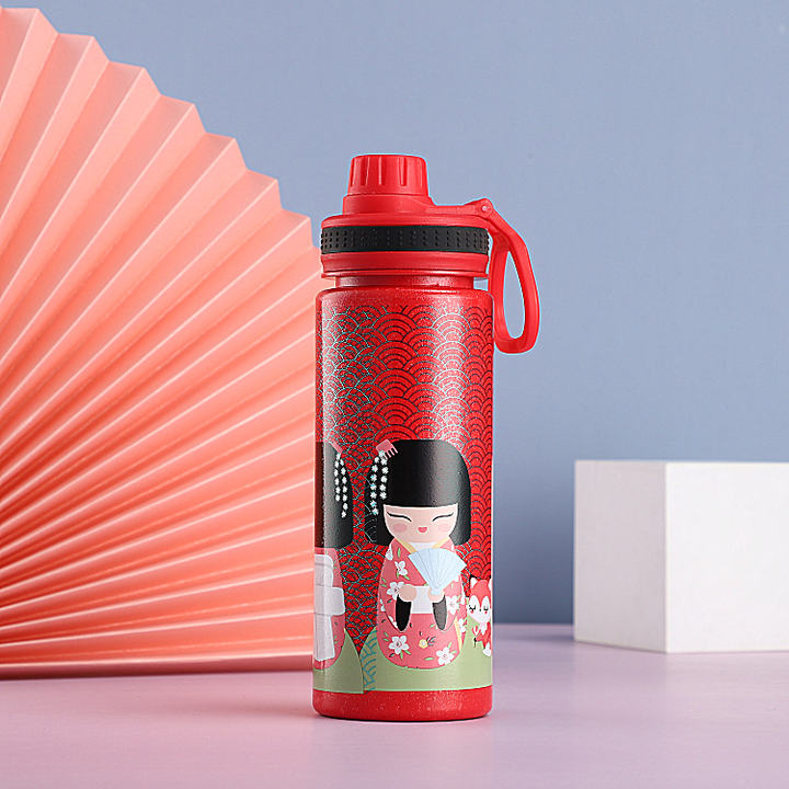 Eco-friendly Food grade Lightweight & Sturdy Perfect Size Travel Reusable Wheat Straw Rice Husk Fiber water bottle China Factory Supply Services