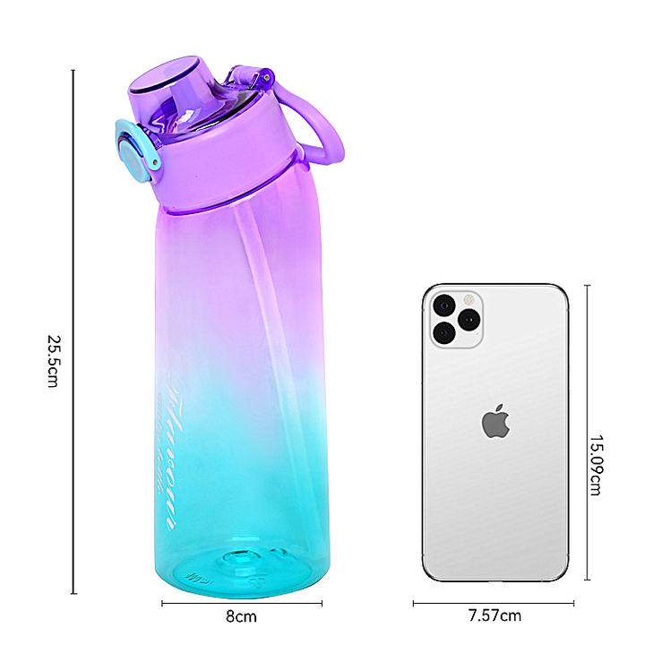 European and American popularity custom logo 650ml/800ml tritan scent fruit Flavored Water Bottle with Flavour Pods Product Manufacturing Excellence