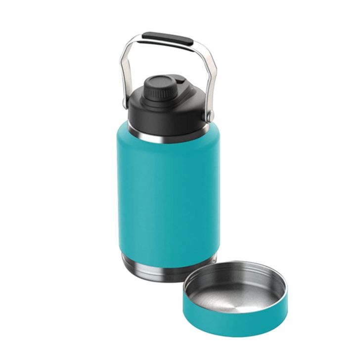 Factory Direct 64oz/1800ml Wide Mouth Insulated Stainless Steel Gallon Pot Portable Cat Feeder and Water Bottle Thermos Mass Wholesale Innovation