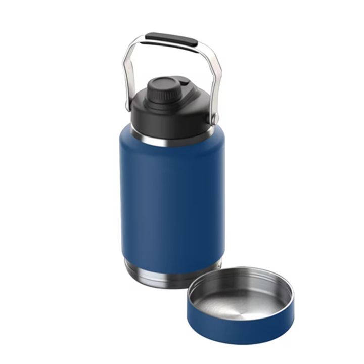 Factory Direct 64oz/1800ml Wide Mouth Insulated Stainless Steel Gallon Pot Portable Cat Feeder and Water Bottle Thermos Mass Wholesale Innovation