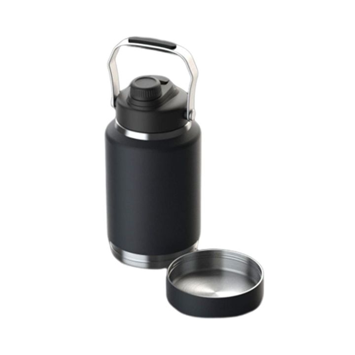 Factory Direct 64oz/1800ml Wide Mouth Insulated Stainless Steel Gallon Pot Portable Cat Feeder and Water Bottle Thermos Mass Wholesale Innovation