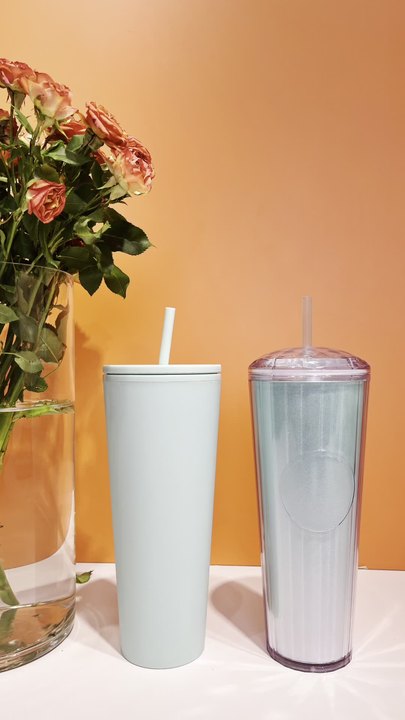 Factory Direct Reusable Eco Friendly customizable Wide Mouth bpa free 26oz matte double wall plastic cup leakproof Screw lid Large Order Wholesale