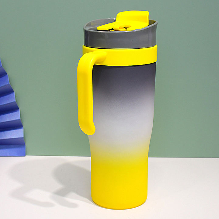 Factory Direct Supplier OEM durable portable 40oz tumbler 1.2L Large Capacity colorful car cup with handle and silicone nozzle Overseas Manufacturing Manufacturer