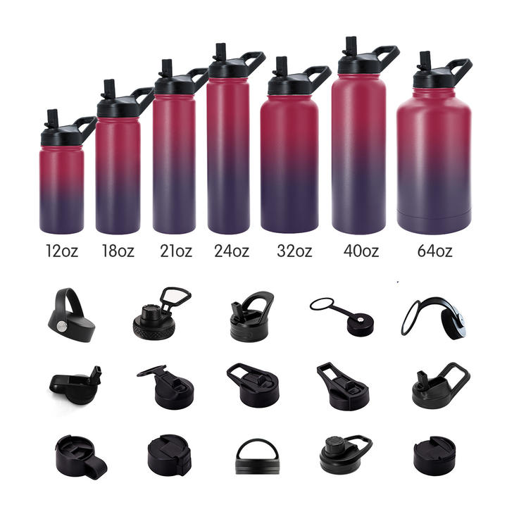 Factory Directly Sell customized stainless Steel  Vacuum Insulated Large Mouth Water Bottle With Various Lids Discount Wholesale Production