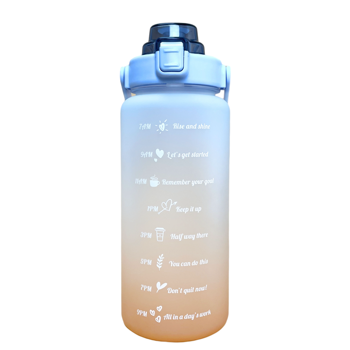 Factory Wholesale 2L Color Gradient Big Capacity BPA Free Plastic Sport Water Bottle Factory Outlet