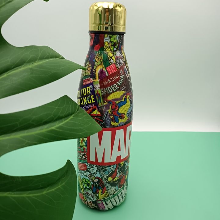 Factory Wholesale price 500ml single-deck  Customizable Stainless Steel cola shape sport Water bottles with leakproof lid Overseas Manufacturing Manufacturer