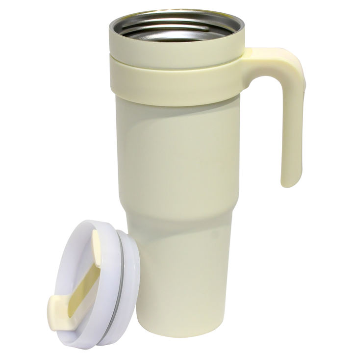 Factory customizable SS304 stainless steel vacuum water coffee travel thermos mug cup tumbler 40oz with handle logo Discount Factory