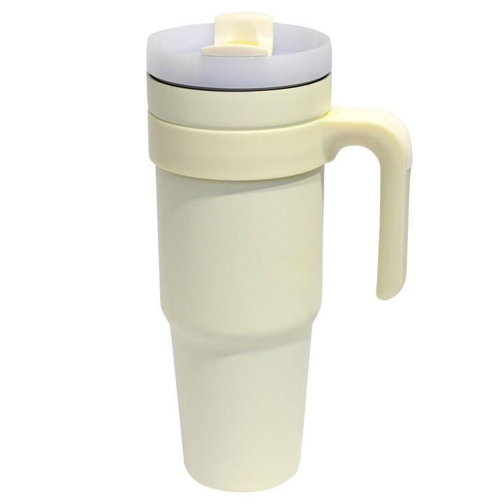 Factory customizable SS304 stainless steel vacuum water coffee travel thermos mug cup tumbler 40oz with handle logo Discount Factory