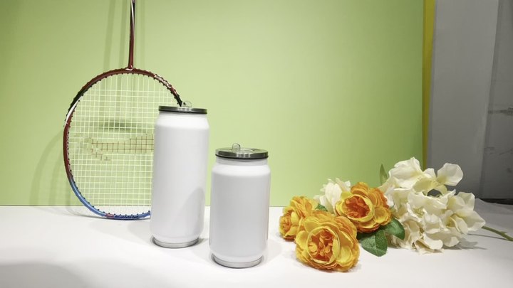 Factory direct sale custom logo leakproof Stainless Steel Vacuum Insulated termos can water bottle with straw Lid Production Facility